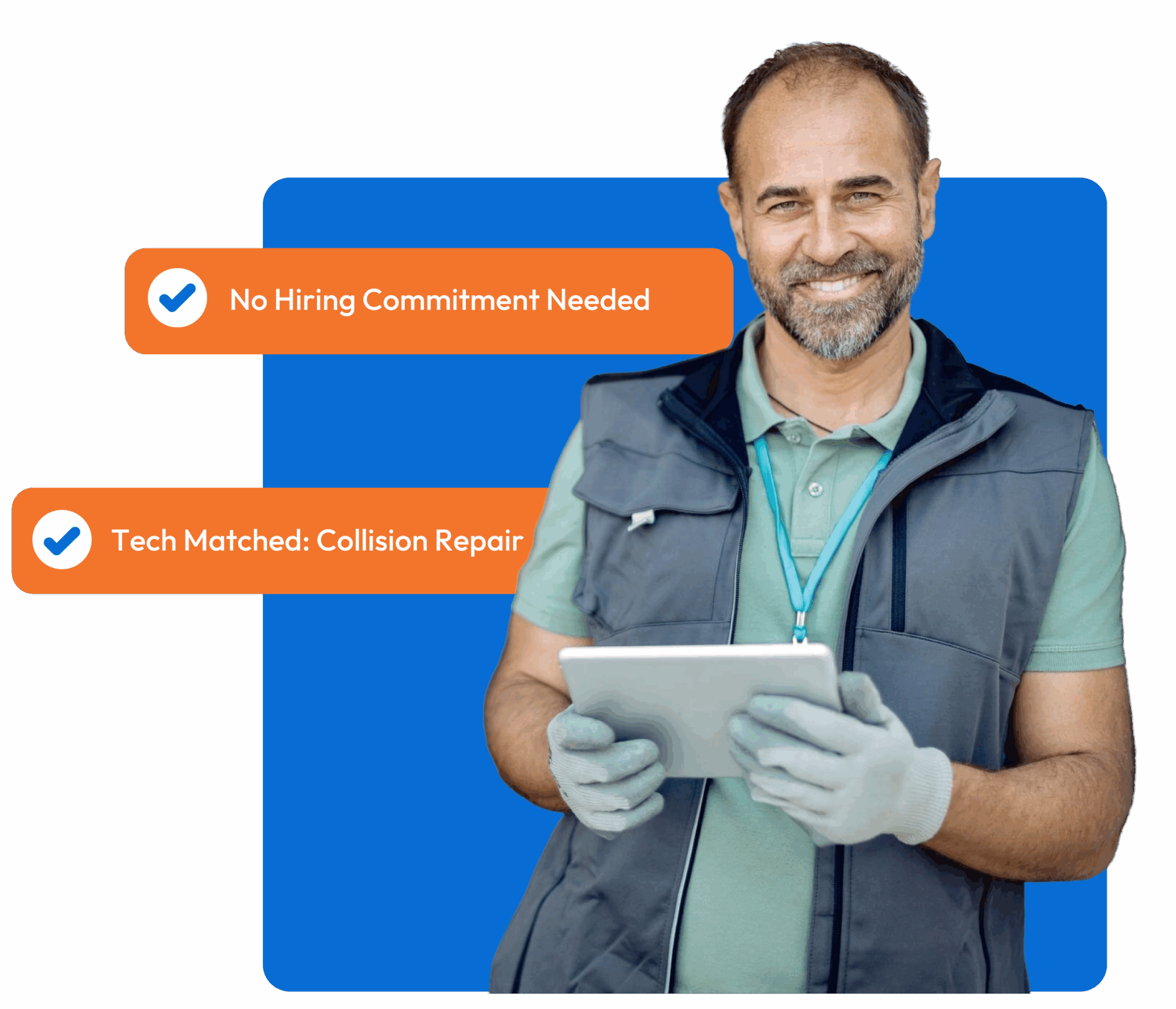 Shop owner exploring flexible staffing for collision shops using Bolt’s TechShare platform