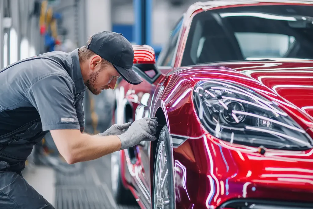 Skilled technician using Bolt's auto repair technician platform to find flexible work