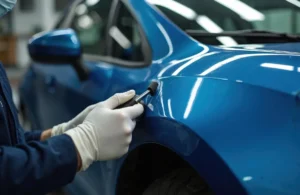 Auto repair technician using tools in a flexible gig economy role within the skilled trades industry